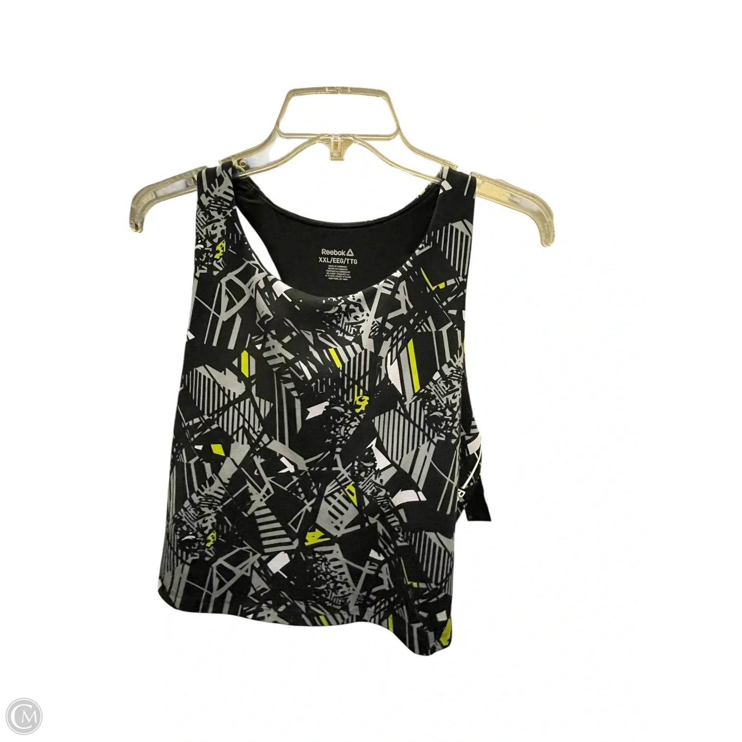 Athletic Bra By Reebok In Black, Size: Xxl