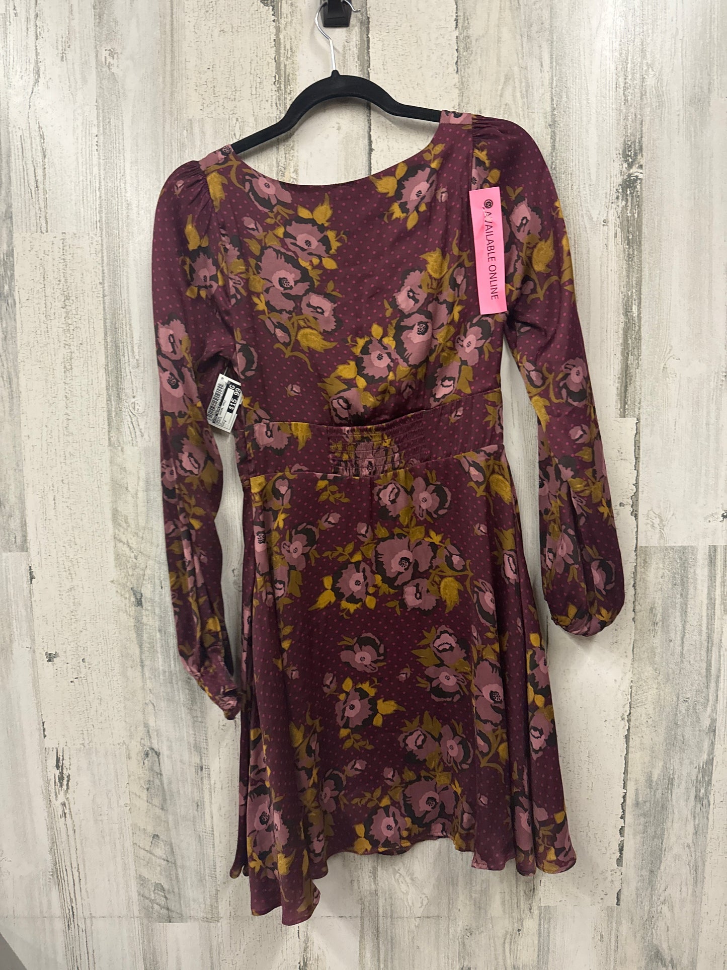 Purple Dress Casual Midi Free People, Size 4