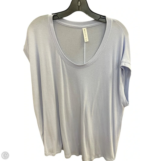 Athletic Top Short Sleeve By Athleta In Blue, Size: 1x