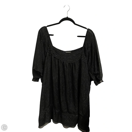 Top Short Sleeve By Lane Bryant In Black, Size: 28