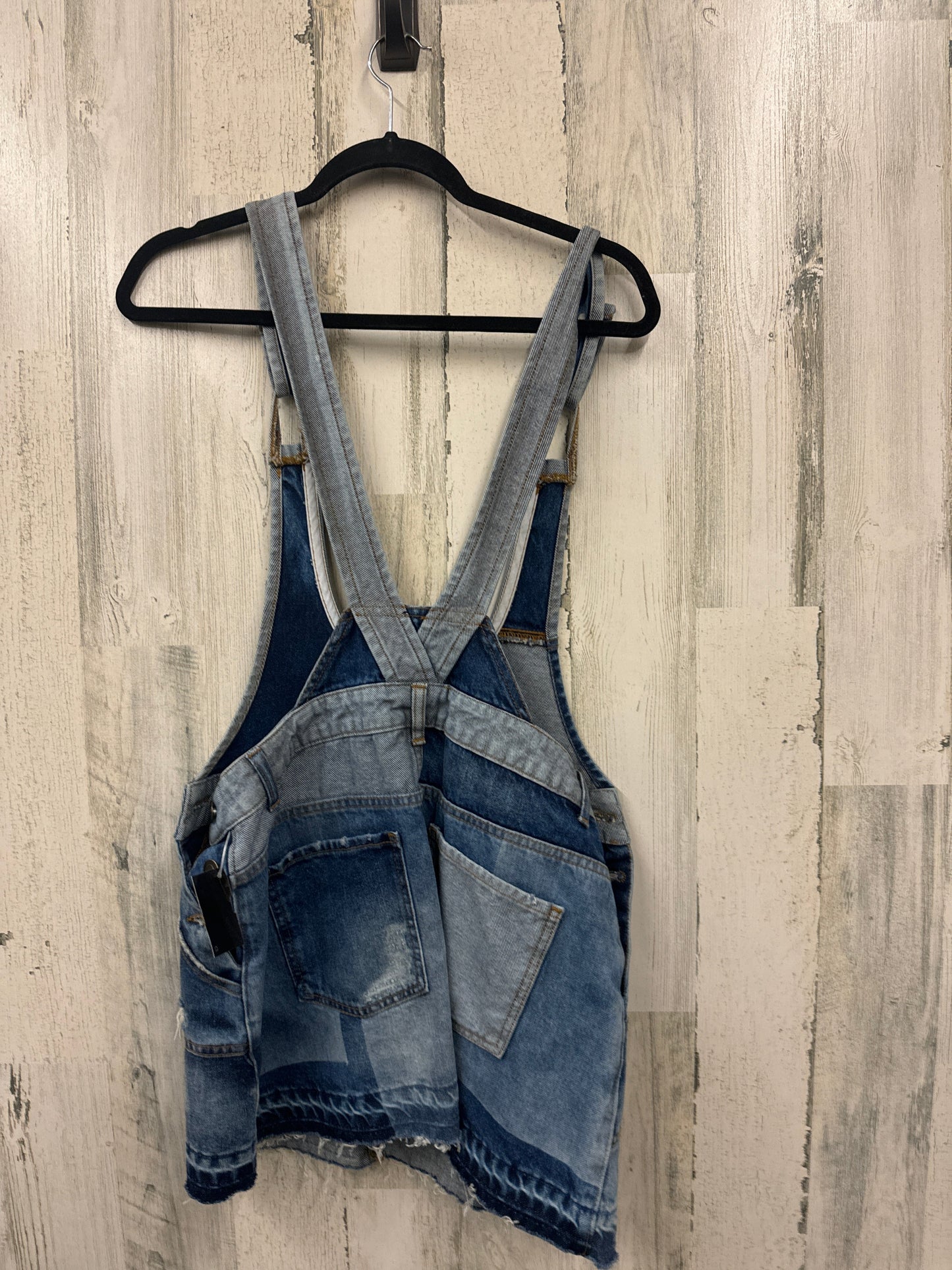 Blue Denim Shortalls Free People, Size 6