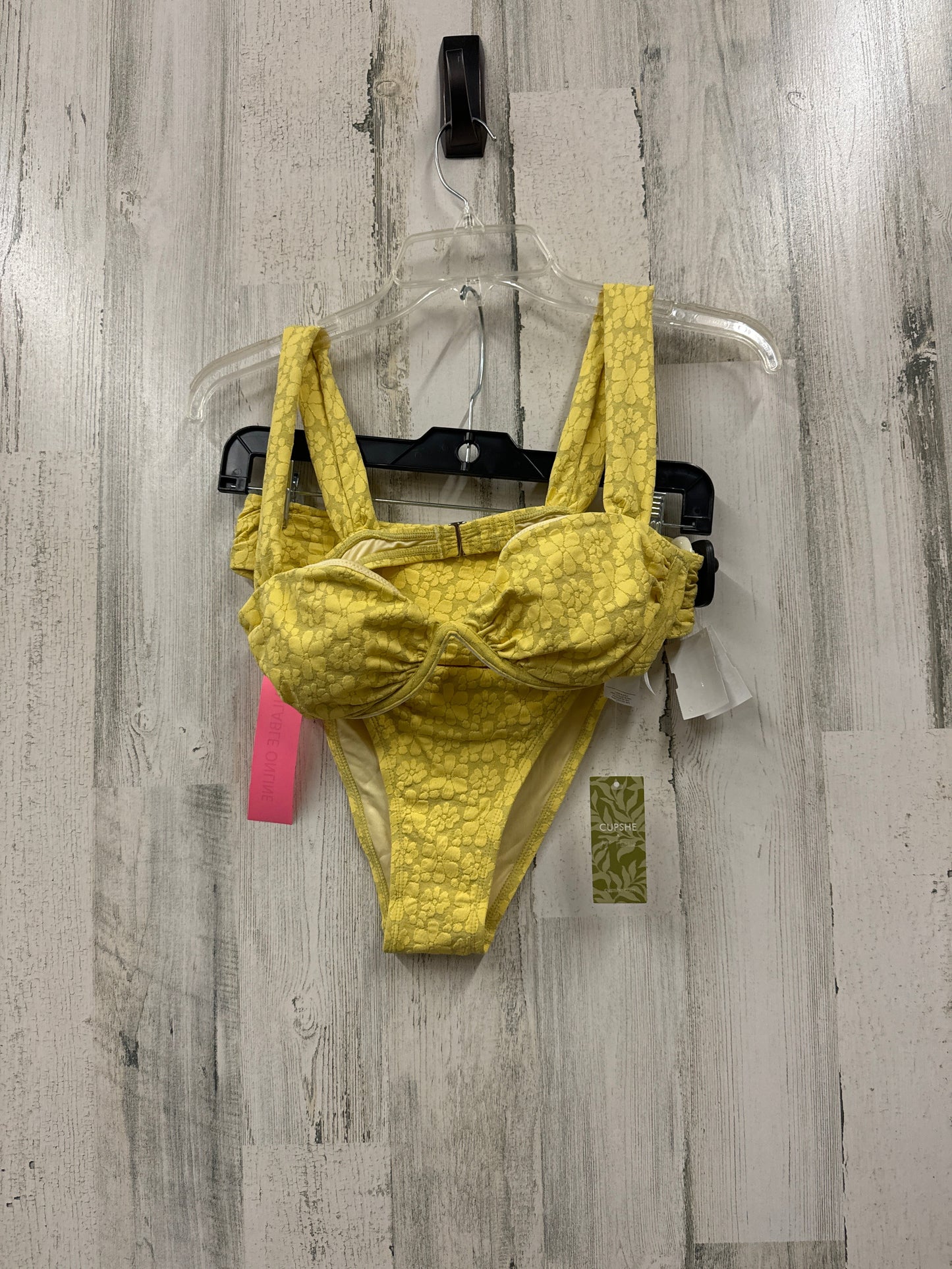 Yellow Swimsuit 2pc Cupshe, Size S