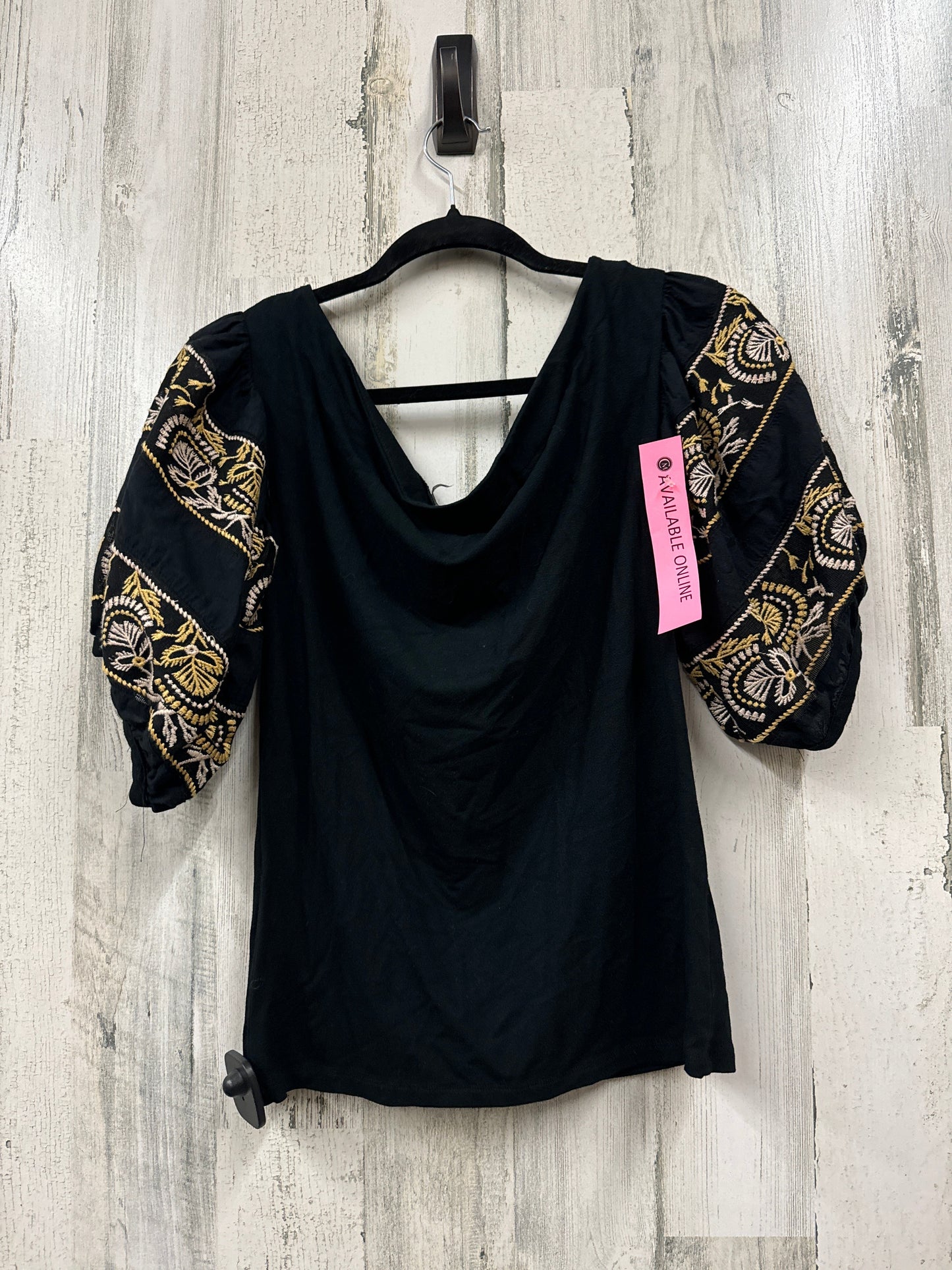 Black Top Short Sleeve Free People, Size M