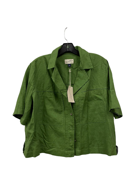 Top Short Sleeve By Universal Thread In Green, Size: M