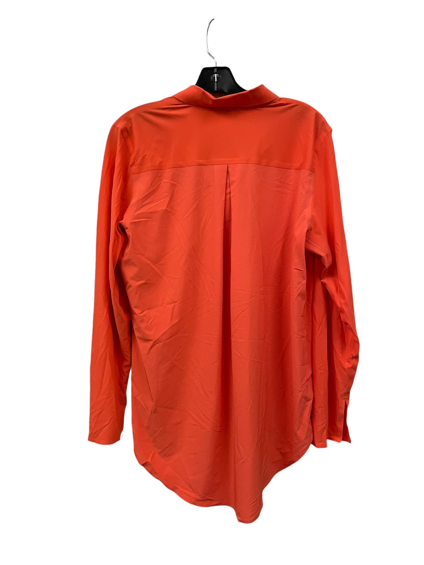 Athletic Top Long Sleeve Collar By Athleta In Orange, Size: S