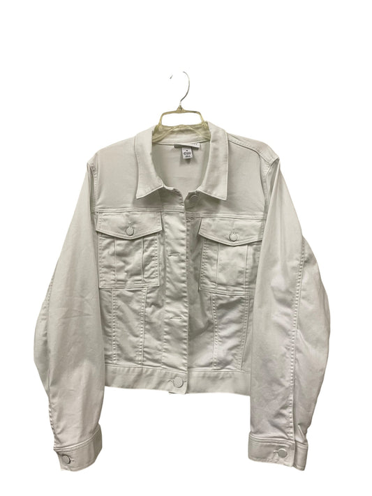 Jacket Denim By Lane Bryant In White, Size: 3x