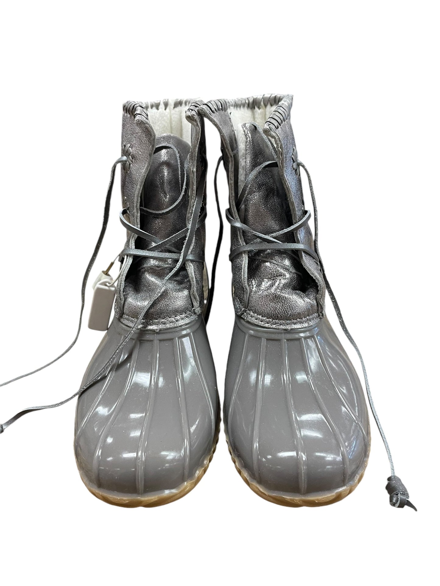 Boots Rain By Jack Rogers In Silver, Size: 6