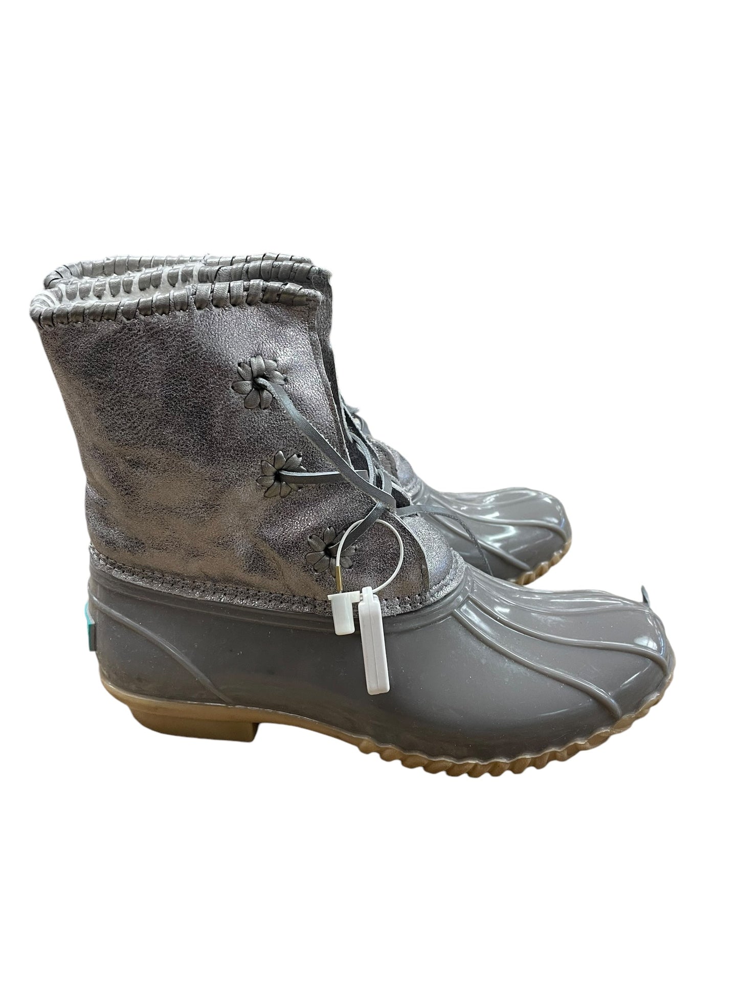 Boots Rain By Jack Rogers In Silver, Size: 6