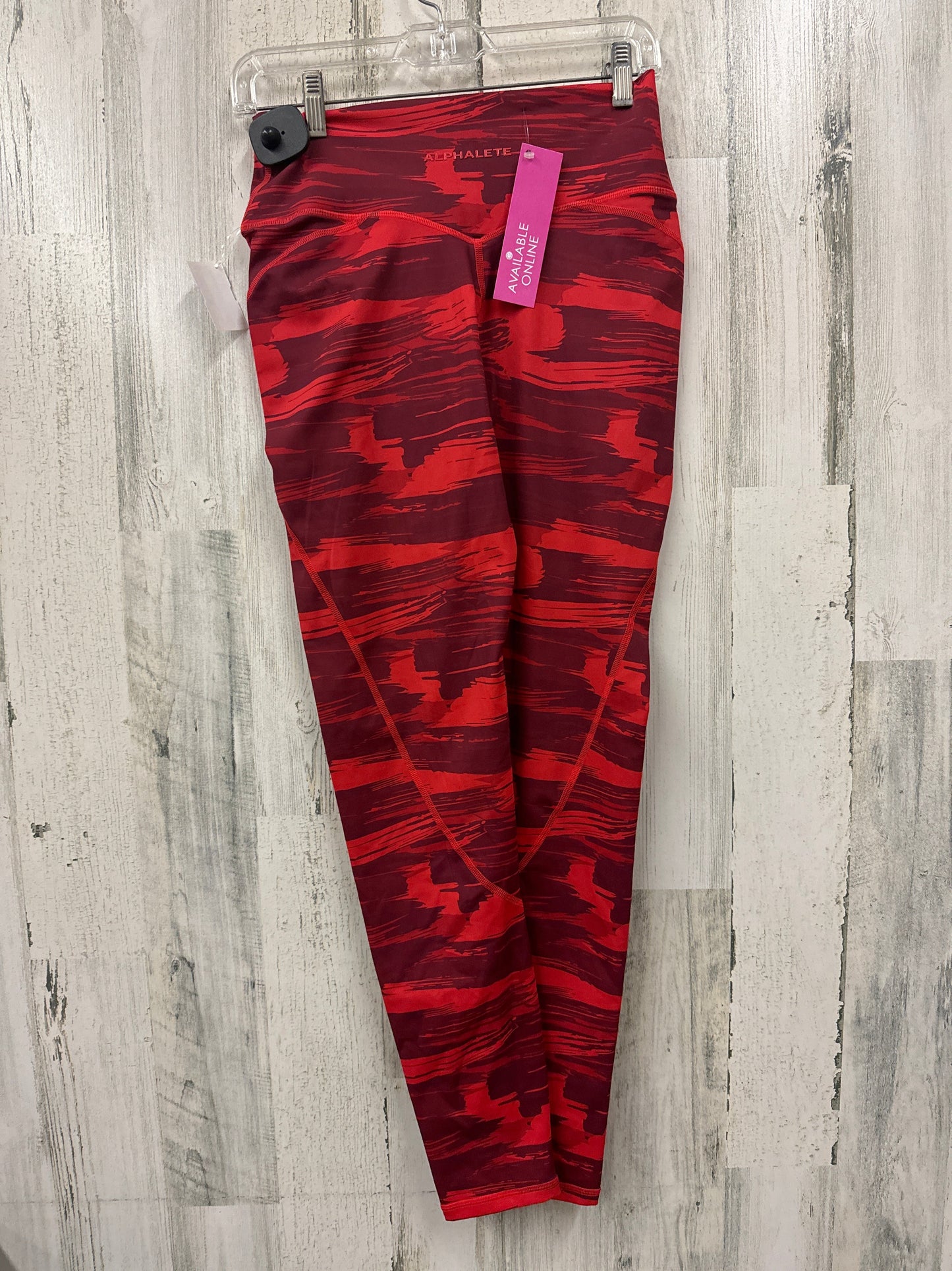 Red Athletic Leggings Clothes Mentor, Size L