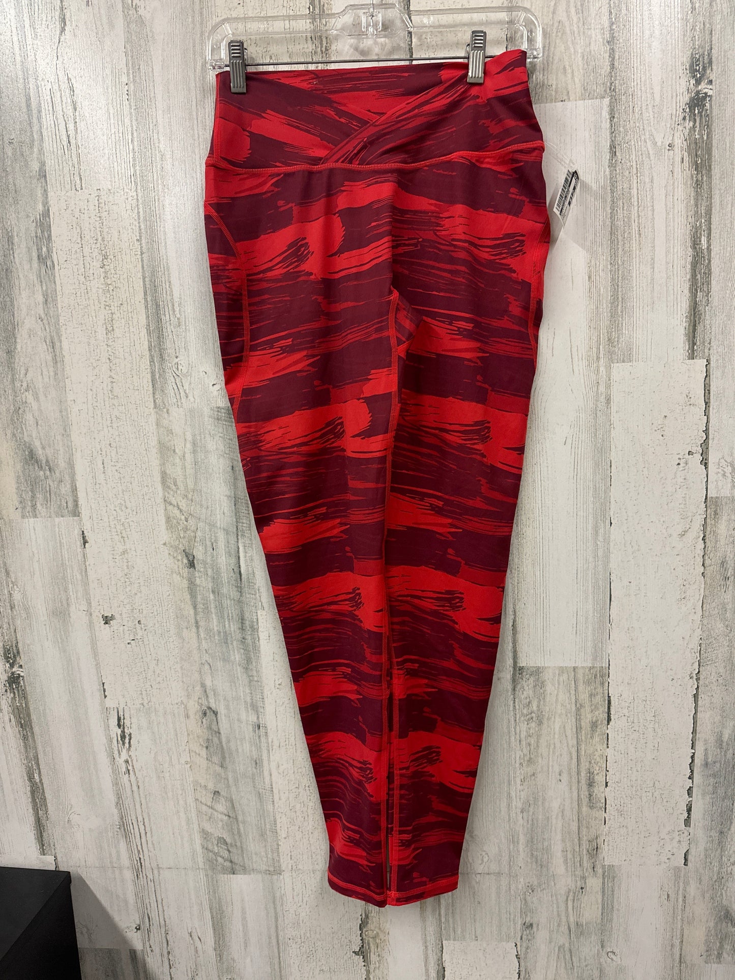 Red Athletic Leggings Clothes Mentor, Size L