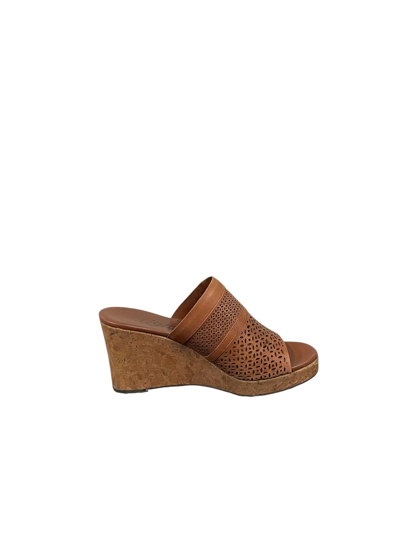 Sandals Heels Wedge By Brighton In Brown, Size: 7