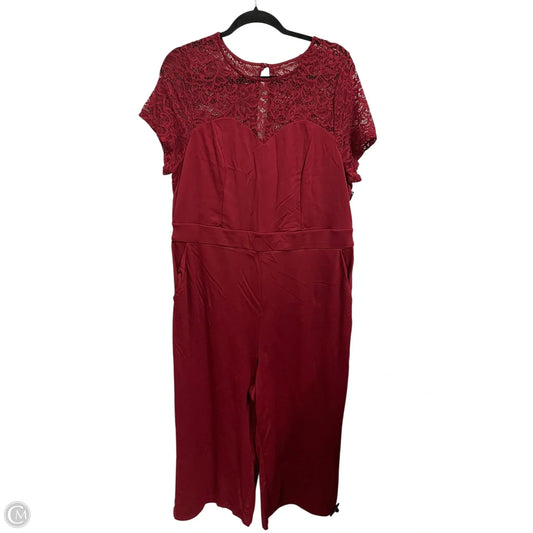 Jumpsuit By Torrid In Red, Size: 1x