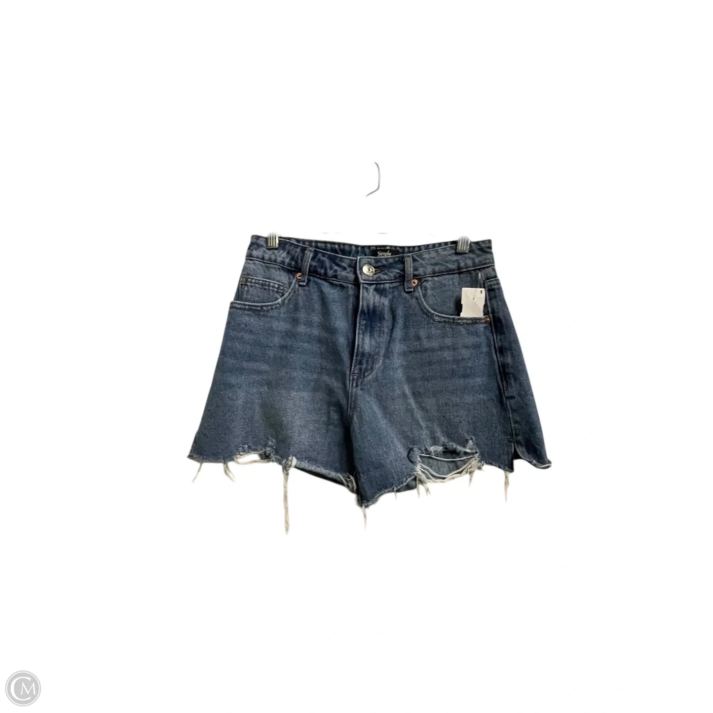 Shorts By Clothes Mentor In Blue Denim, Size: 4