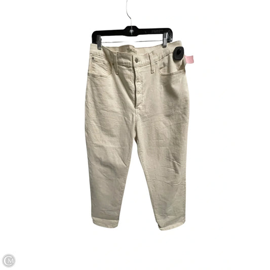 Jeans Straight By Madewell In White Denim, Size: 8