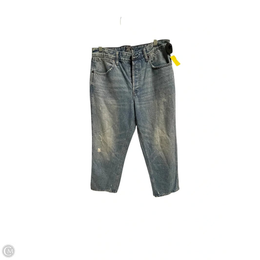 Jeans Straight By Abercrombie And Fitch In Blue Denim, Size: 12
