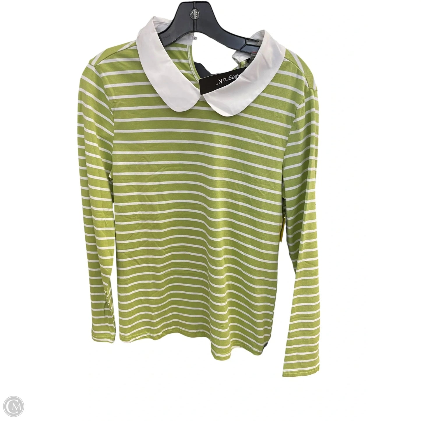 Top Long Sleeve Basic By Allegra K In Striped Pattern, Size: M