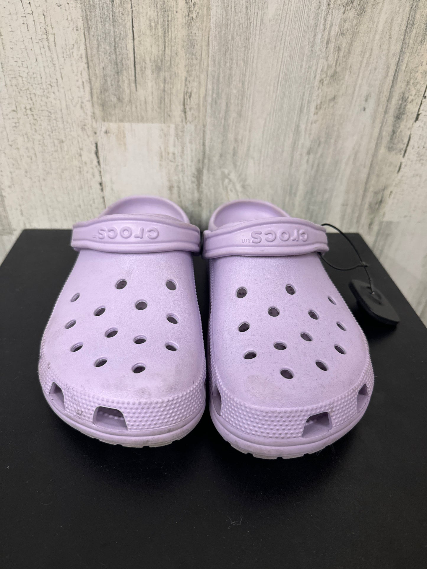 Purple Shoes Flats Crocs, Size 10