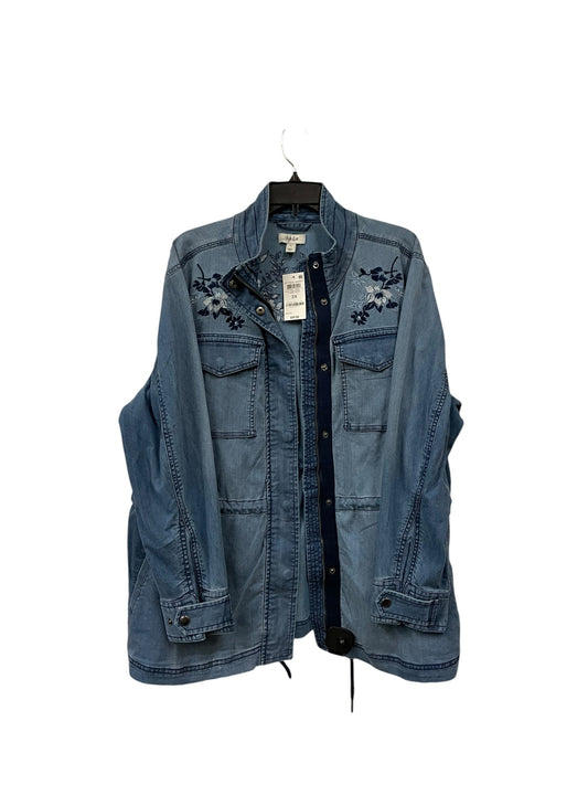 Jacket Denim By Style And Company In Blue, Size: 2x