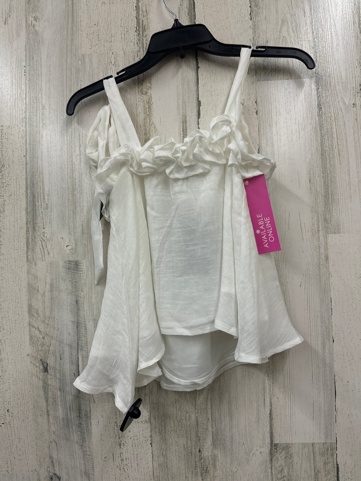 White Top Sleeveless Fashion Nova, Size S