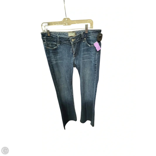 Jeans Boot Cut By Paige In Blue Denim, Size: 14