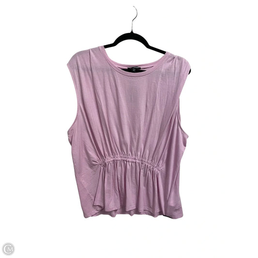 Top Sleeveless By Express In Pink, Size: Xl