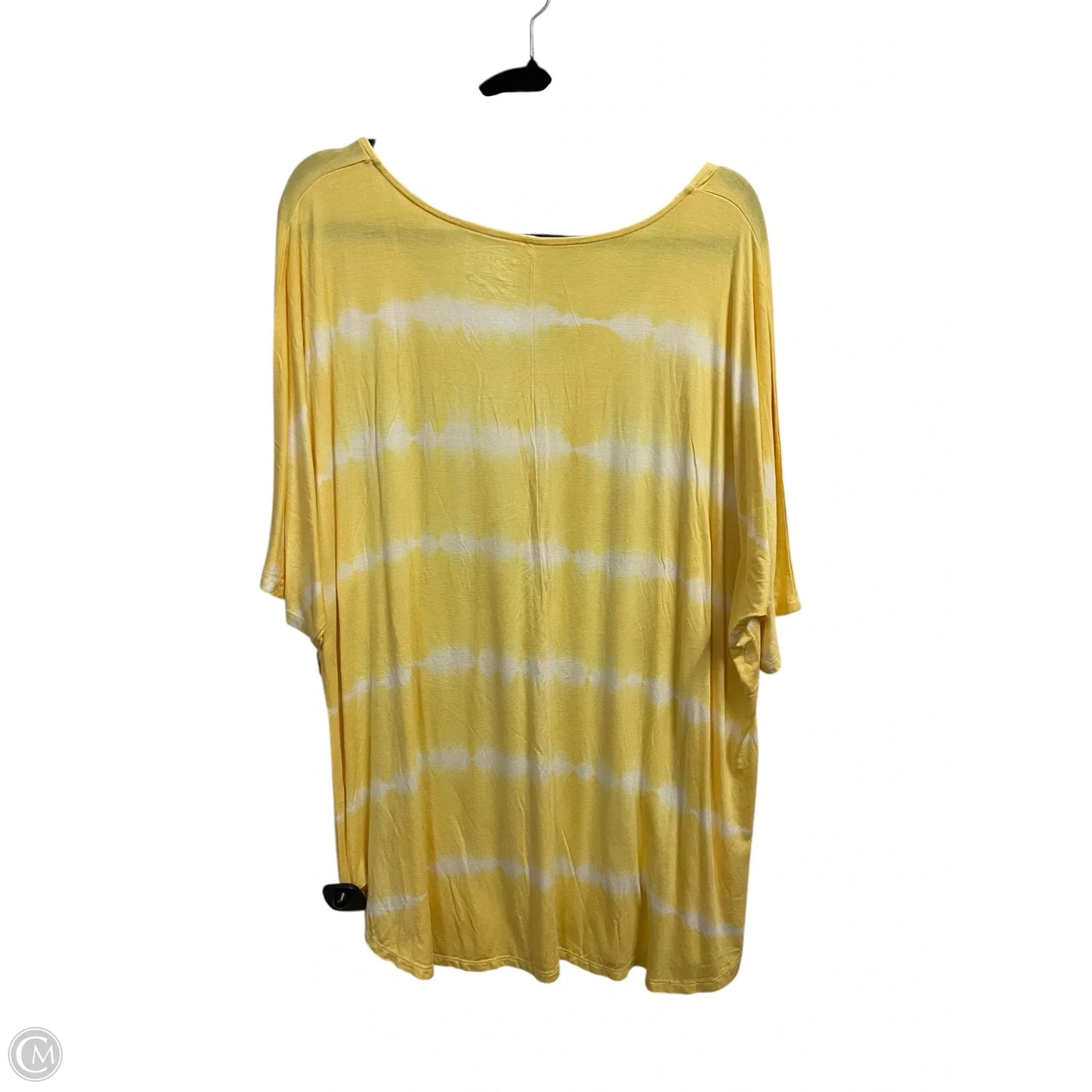 Top Short Sleeve By Lane Bryant In Yellow, Size: 1x