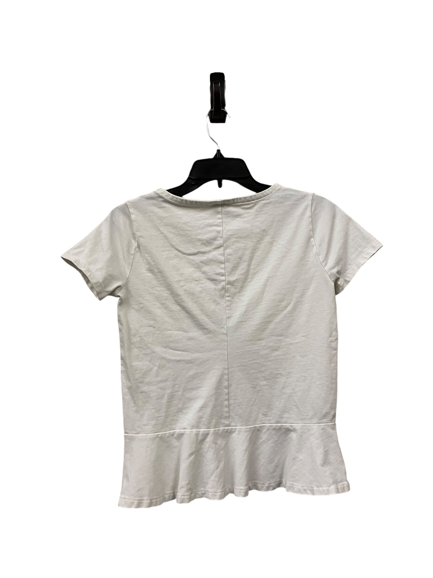 Top Short Sleeve By J. Crew In White, Size: Xs