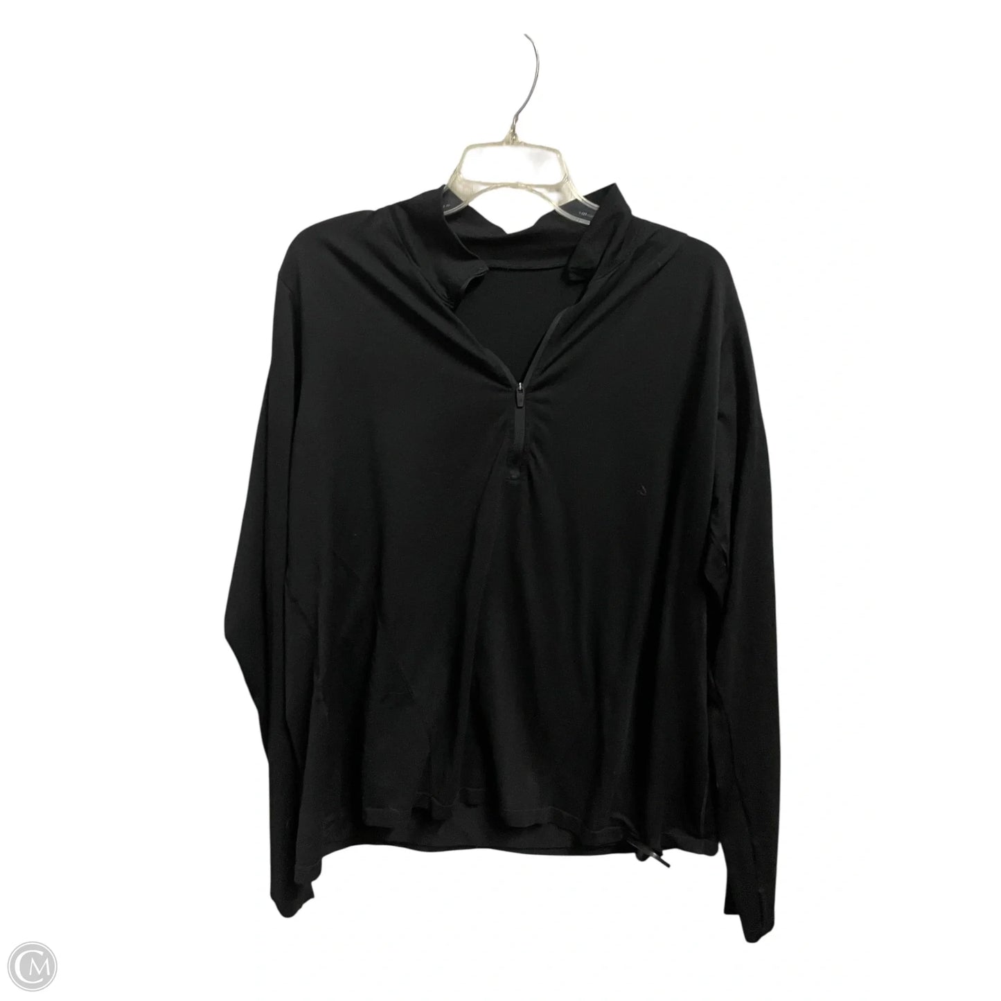 Athletic Top Long Sleeve Collar By Fabletics In Black, Size: 2x