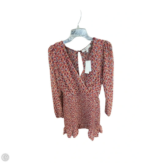 Dress Casual Short By Cme In Floral Print, Size: Xl