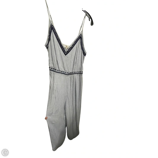 Jumpsuit By Japna In Blue & White, Size: L