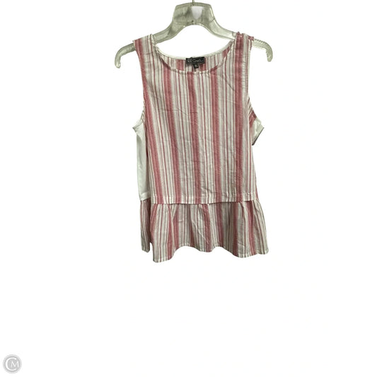 Top Sleeveless By Clothes Mentor In Red & White, Size: Xs