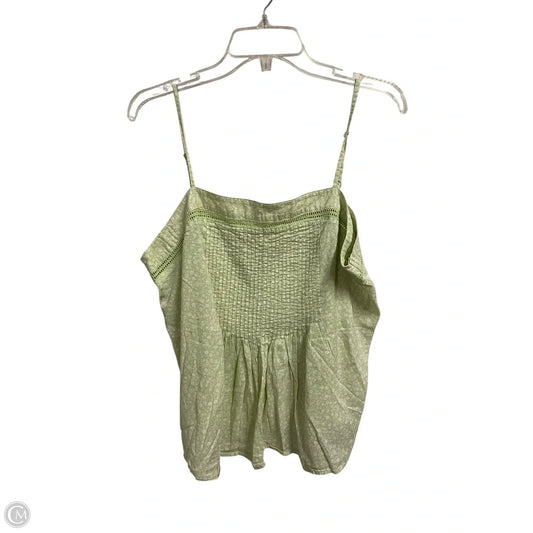 Top Sleeveless By Old Navy In Green, Size: L