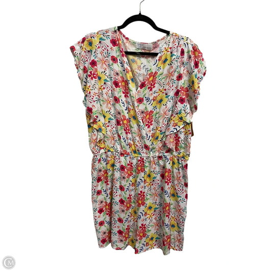 Romper By Time And Tru In Floral Print, Size: Xl