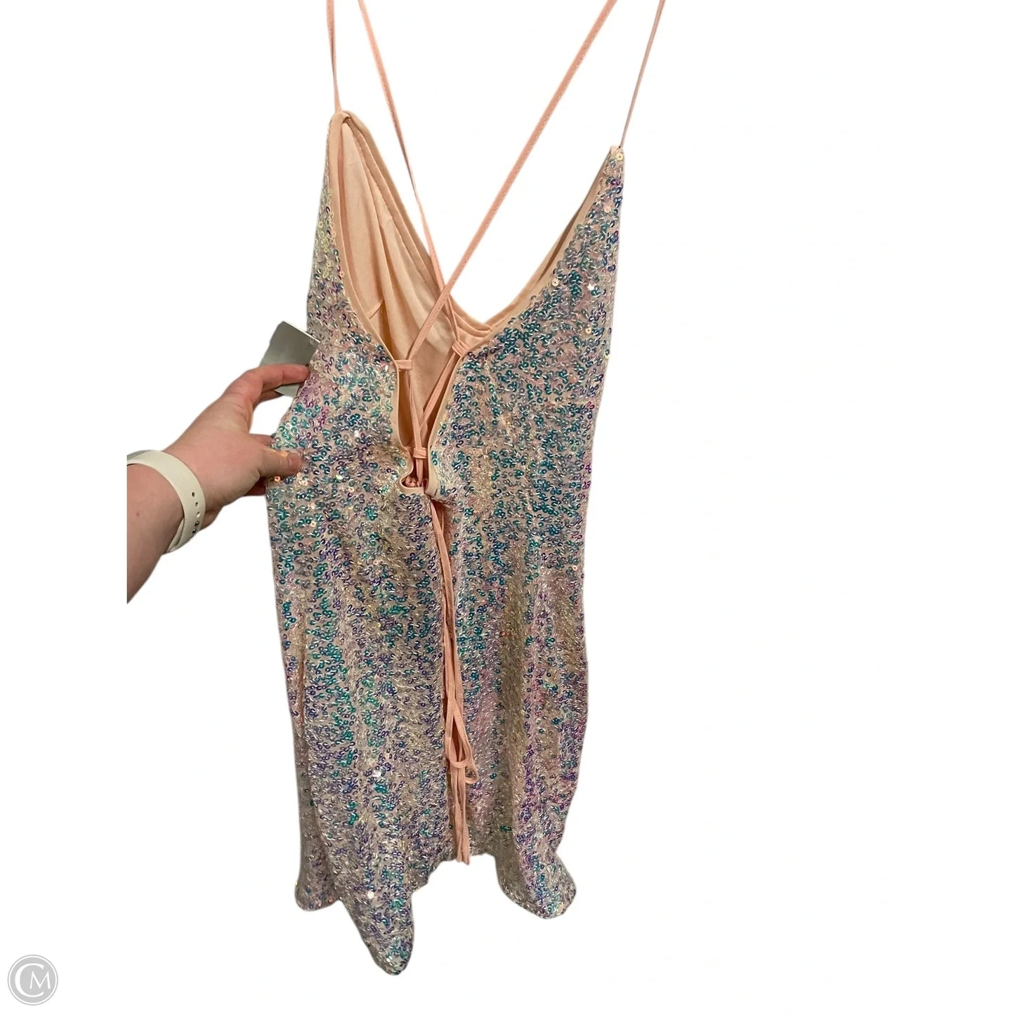 Dress Party Short By Clothes Mentor In Pink, Size: L