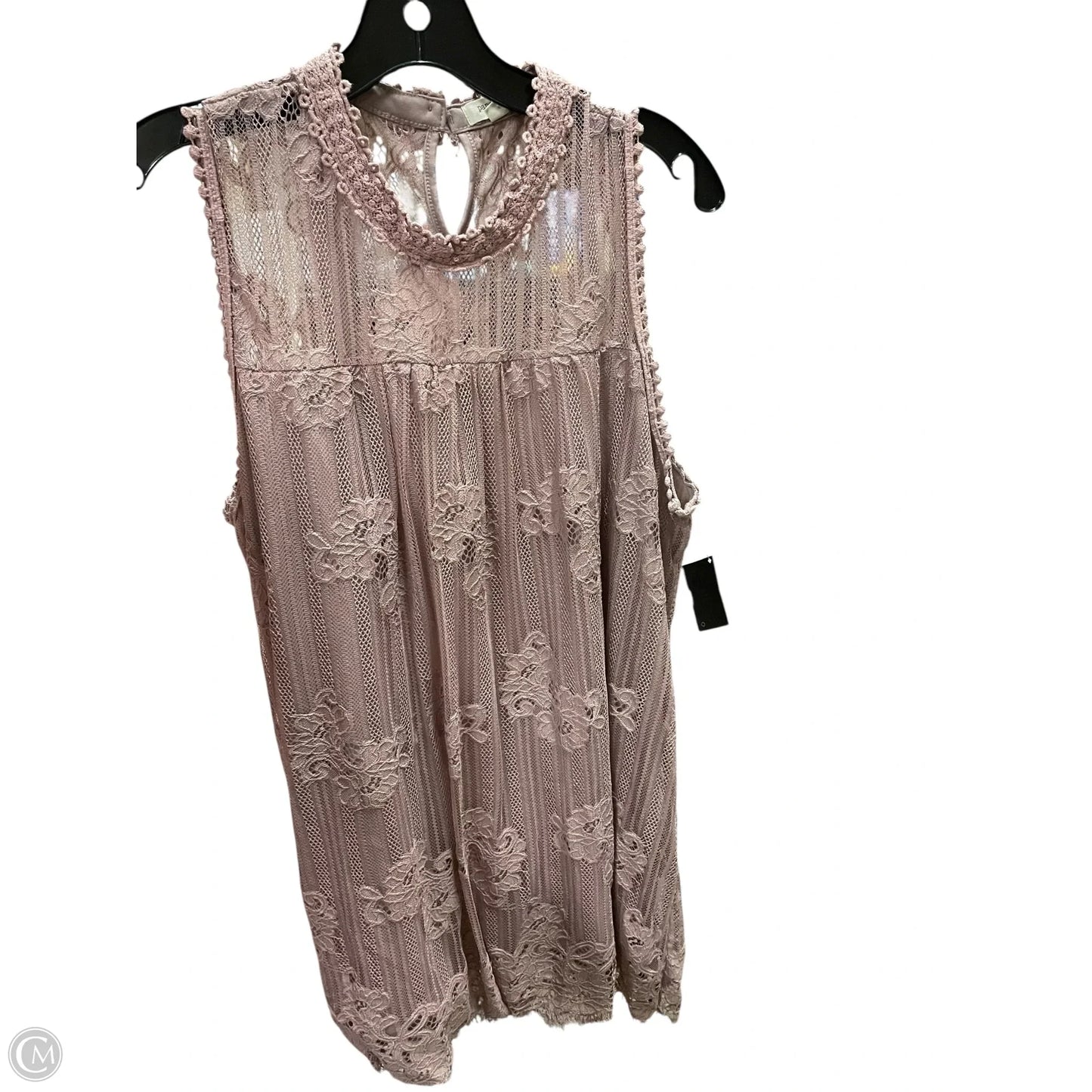 Top Sleeveless By Clothes Mentor In Pink, Size: 2x