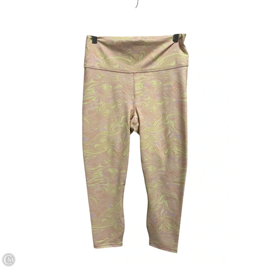 Athletic Leggings By Fabletics In Yellow, Size: M