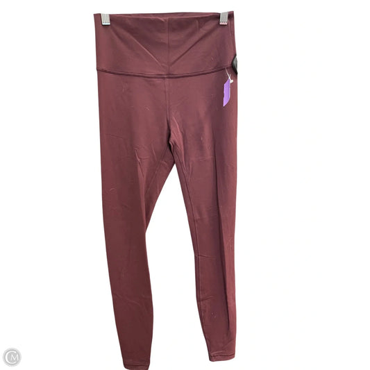 Athletic Leggings By Lululemon In Maroon, Size: 6