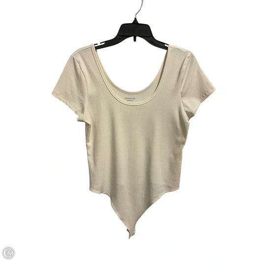 Bodysuit By American Eagle In Cream, Size: Xl