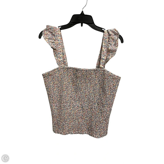 Top Sleeveless By Old School In Floral Print, Size: L