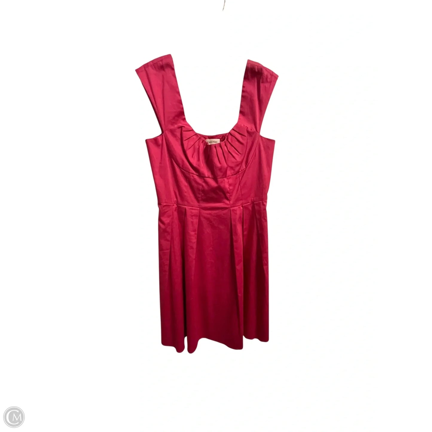 Dress Casual Short By Calvin Klein In Pink, Size: M