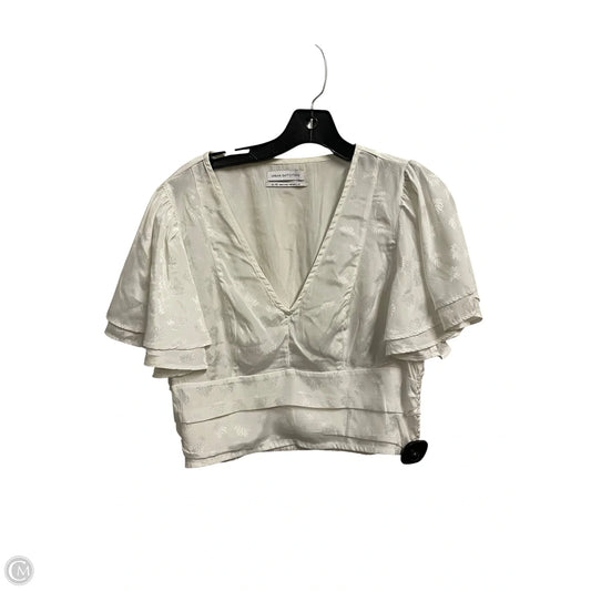 Top Short Sleeve By Urban Outfitters In White, Size: Xl