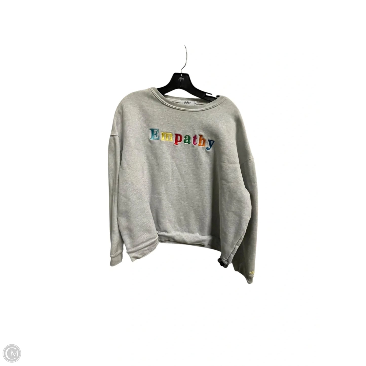 Sweatshirt Crewneck By Clothes Mentor In Grey, Size: Xl