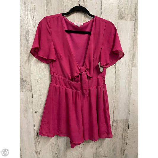 Dress Casual Short By Pink Lily In Pink, Size: S