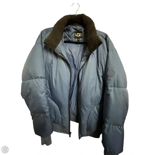 Coat Designer By Ugg In Blue, Size: M