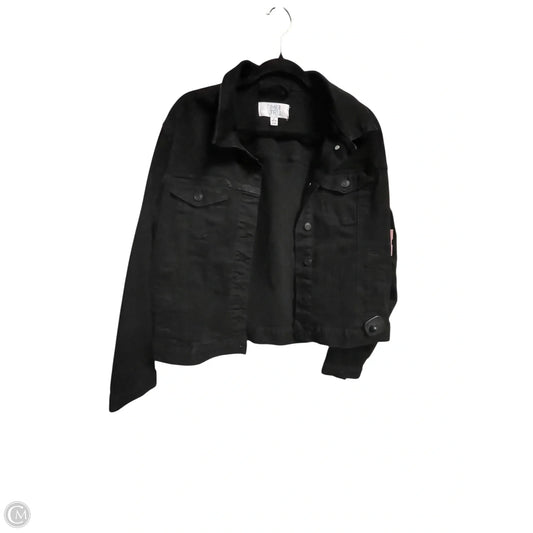 Jacket Denim By Time And Tru In Black, Size: L