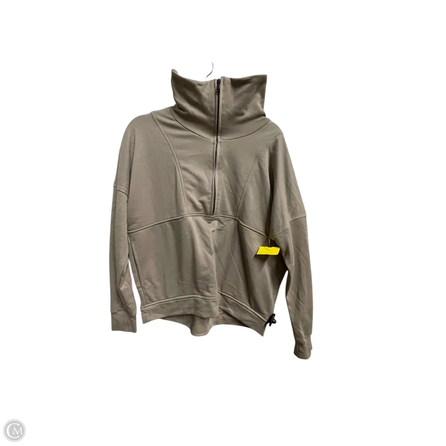 Sweatshirt Collar By Wilo In Beige, Size: M