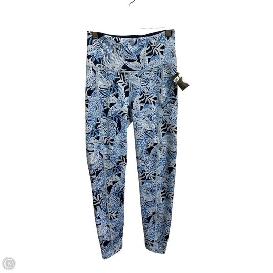 Tights Designer By Lilly Pulitzer In Blue & White, Size: Xs
