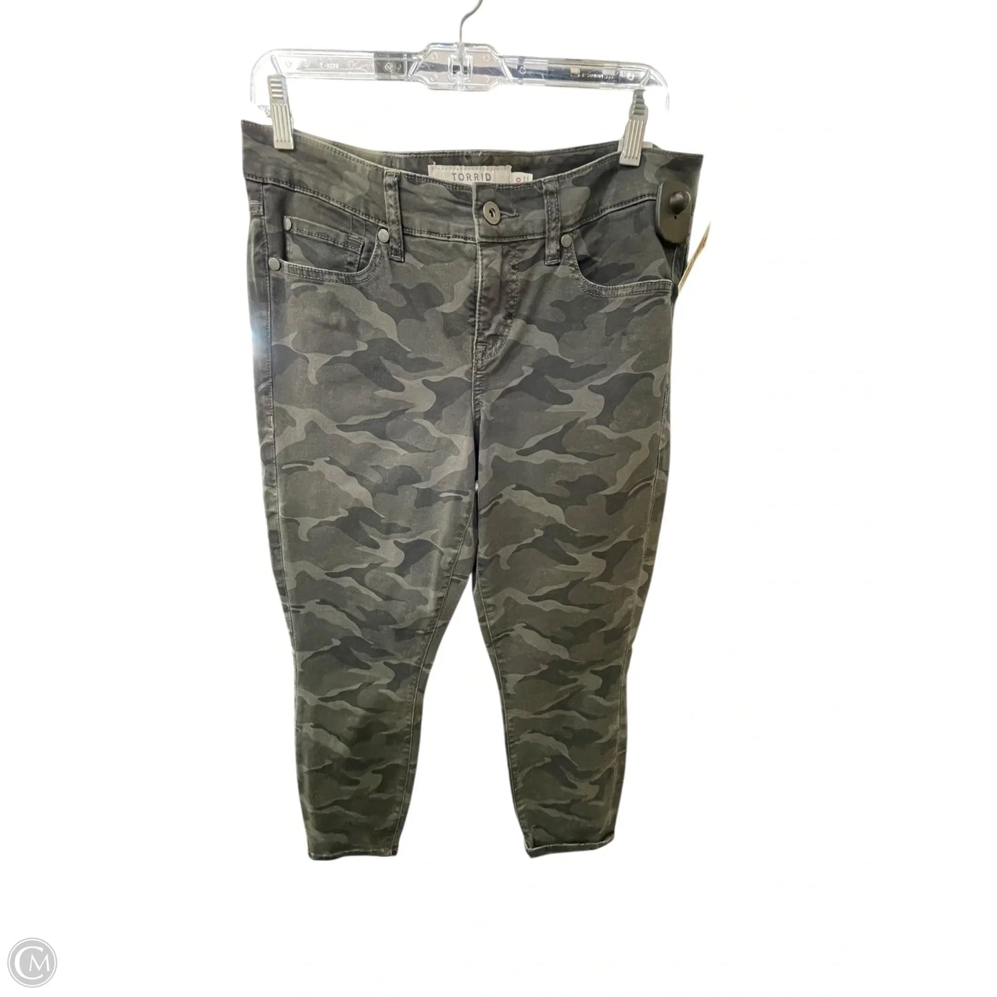 Jeans Skinny By Torrid In Camouflage Print, Size: 10