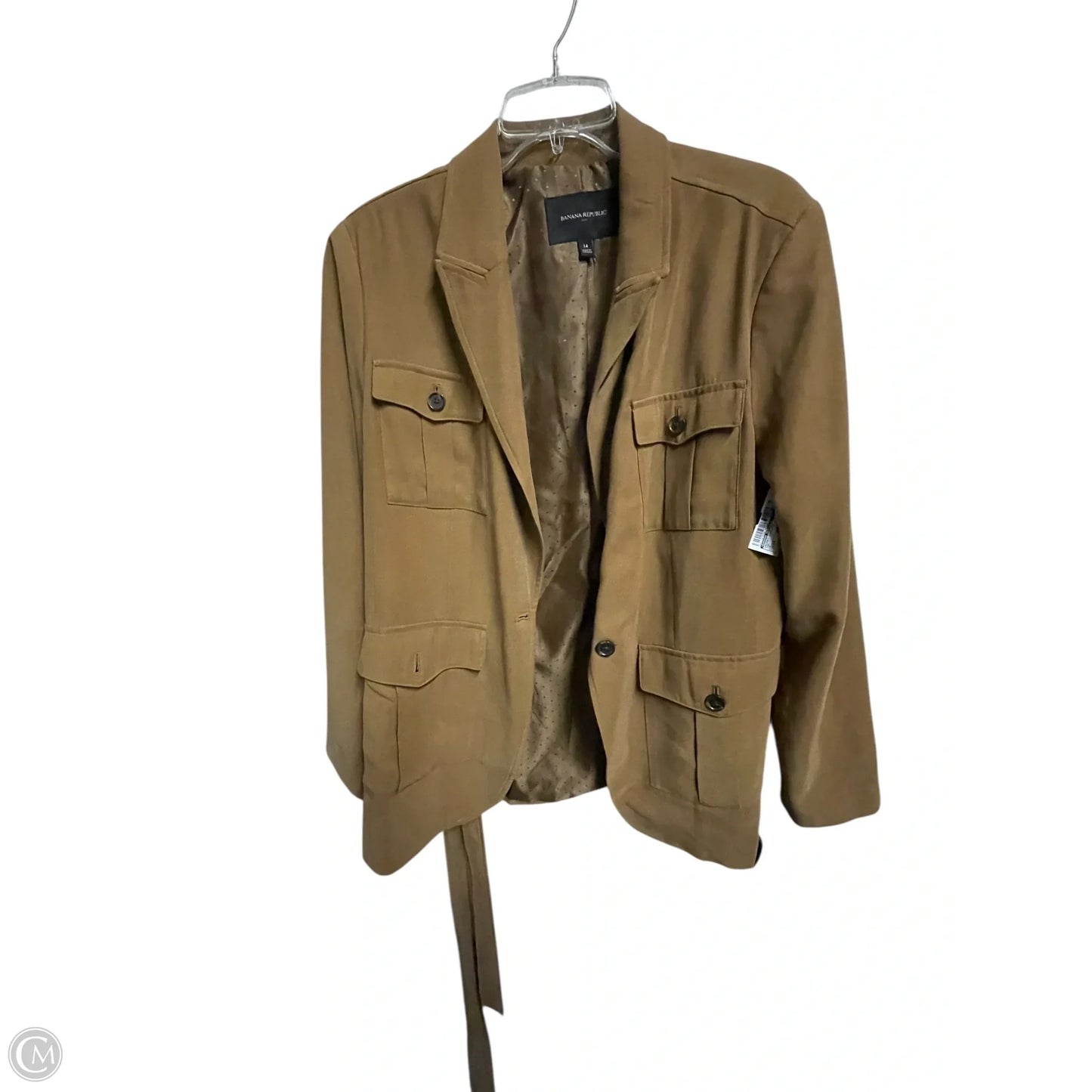 Jacket Utility By Banana Republic In Tan, Size: 14