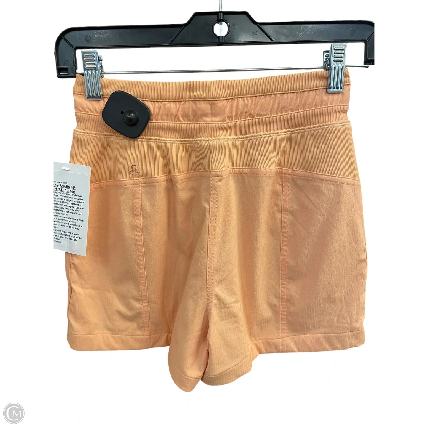 Athletic Shorts By Lululemon In Orange, Size: 0